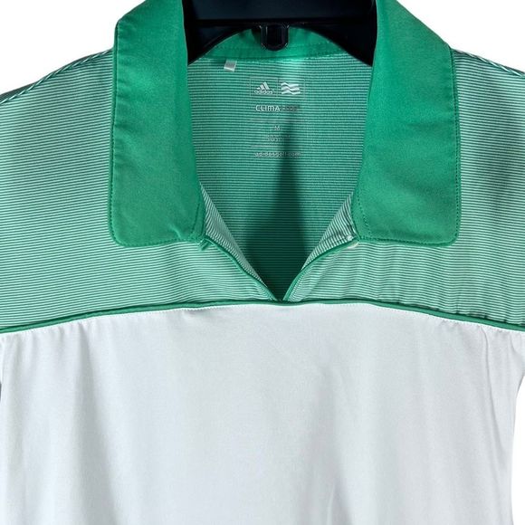 ADIDAS Clima Cool Womens Sz M Short Ruched Sleeve Golf/Activewear Top - Picture 6 of 9
